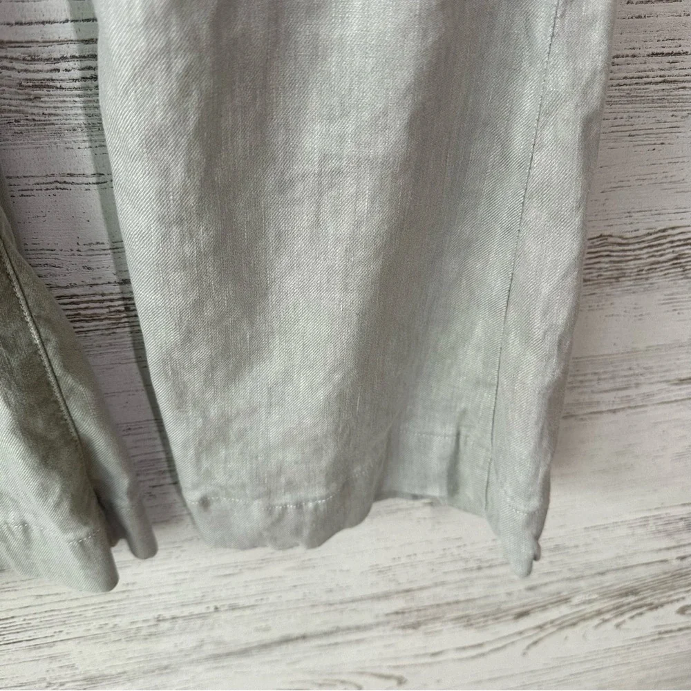 HUDSON Ferris Flare Low Rise Linen Lightweight Pants 29 in Oyster - Picture 4 of 10